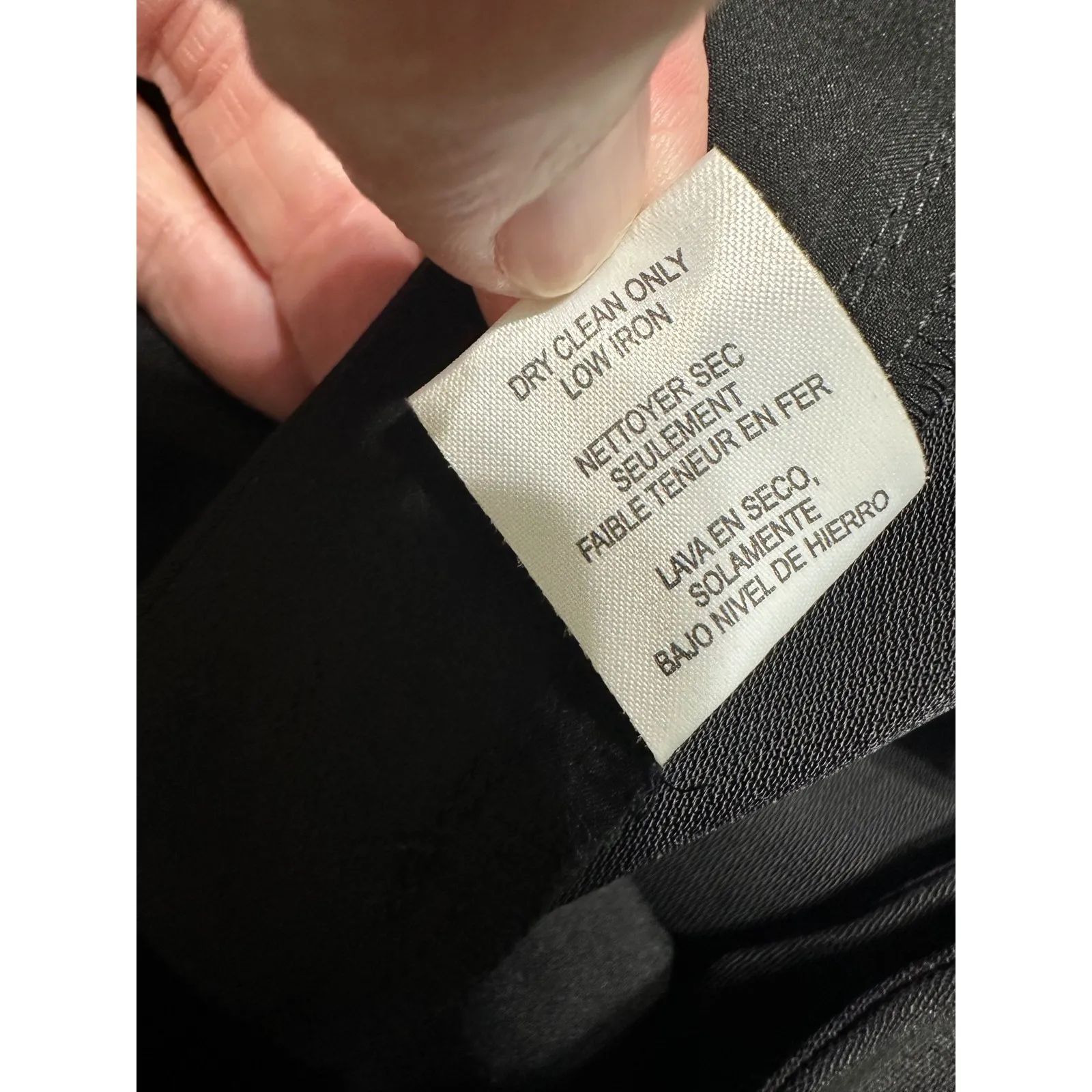 W by Worth Black Zipper Detail Tailored Trouser Pants Womens Size 8 - Image 7