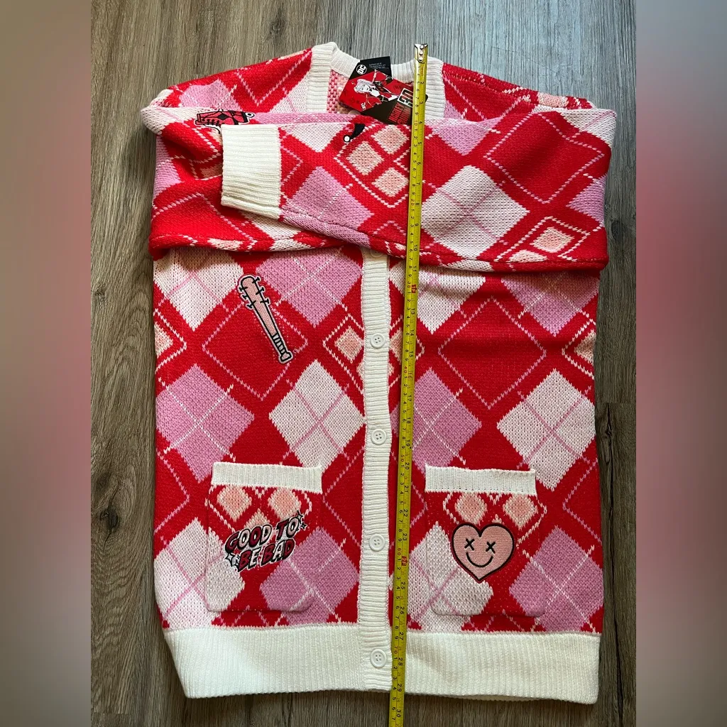 DC Comics Harley Quinn Diamond Cardigan (Medium) - Image 8
