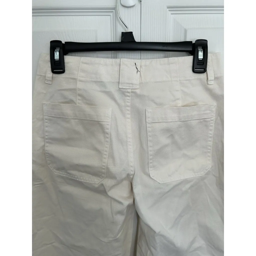 Madewell The Tapered-Leg Utility Pants Lighthouse Ivory Size 24 NV175 - Image 10