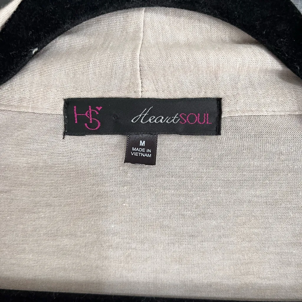 HEART SOUL Layered Short Sleeve Cardigan Blouse Y2K Women’s Sz M EUC - Image 2