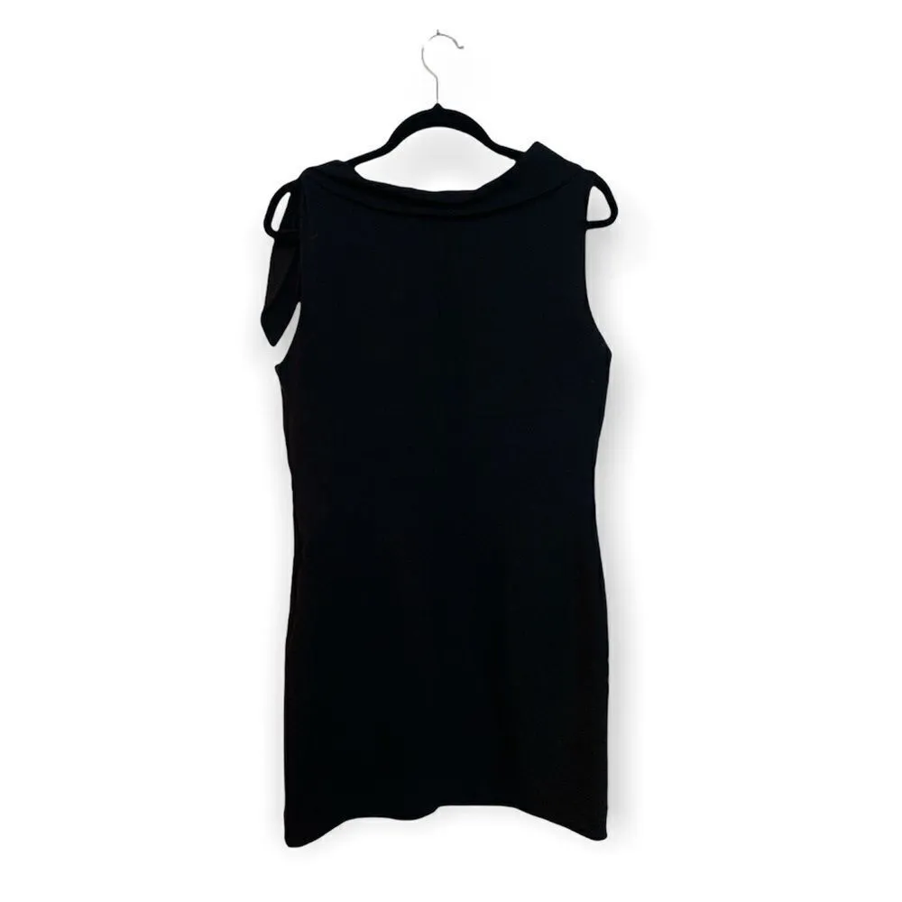 Carmen Marc Valvo SZ 12 simple black dress - Image 4