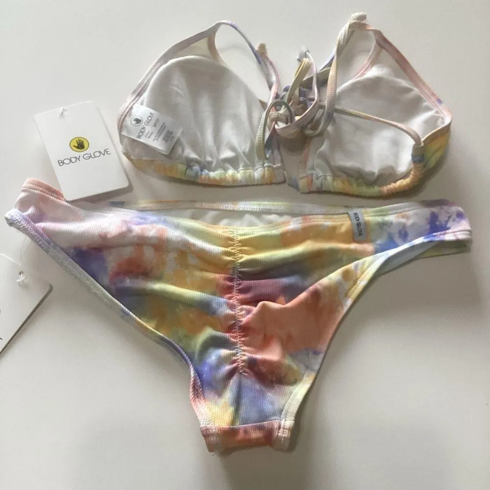 Body Glove Tie-Dye Bikini Set small top xsmall bottoms - Image 5