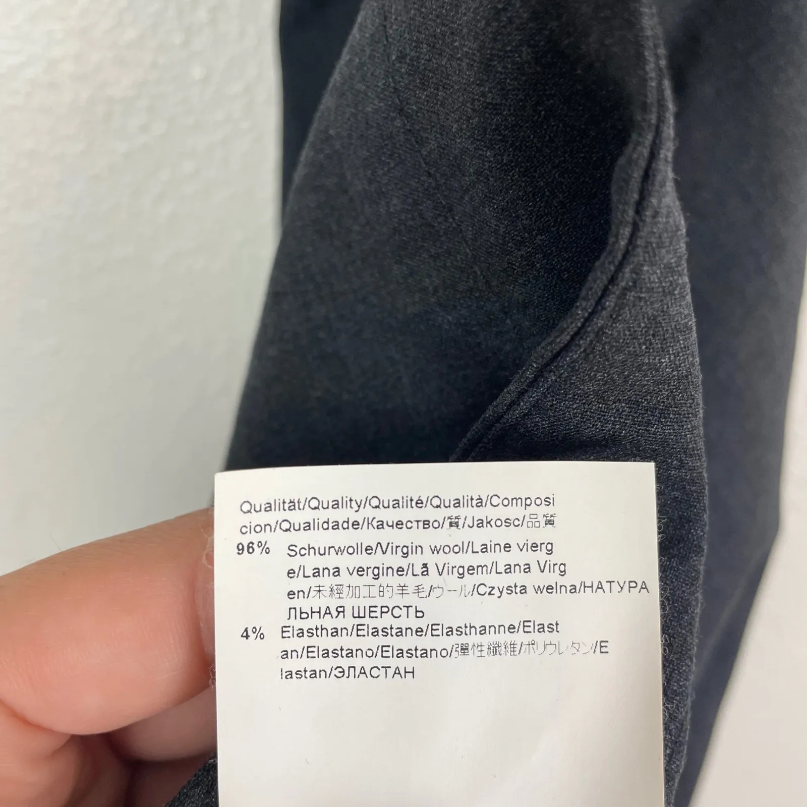 Hugo Boss Women's Wool Blend Dress Pants Size 8 Career Business‎ Tulla Gray - Image 6