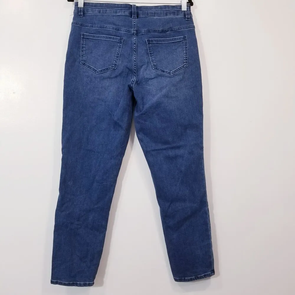 Universal Standard Jeans High Rise Skinny Blue Denim - Image 3