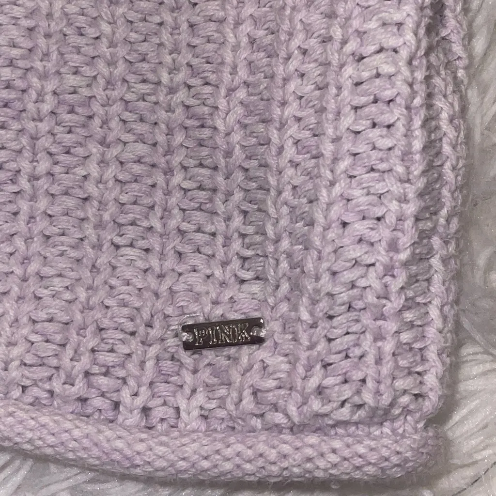 Victoria’s Secret PINK light purple long sleeve sweater top shirt woman’s large - Image 7