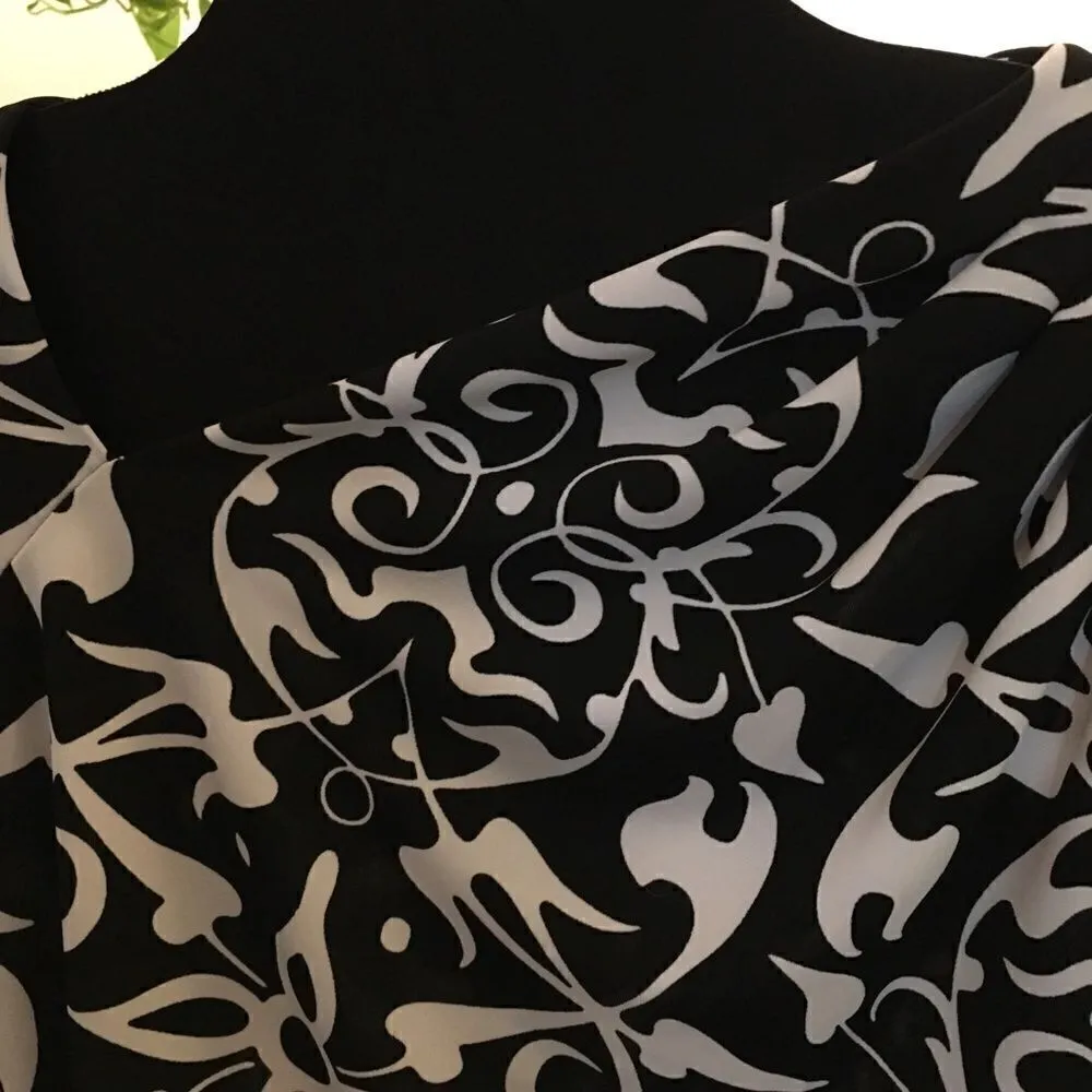 Narsisco Rodriguez Slant neck Rayon/spandex Top Black Size XS - Image 4