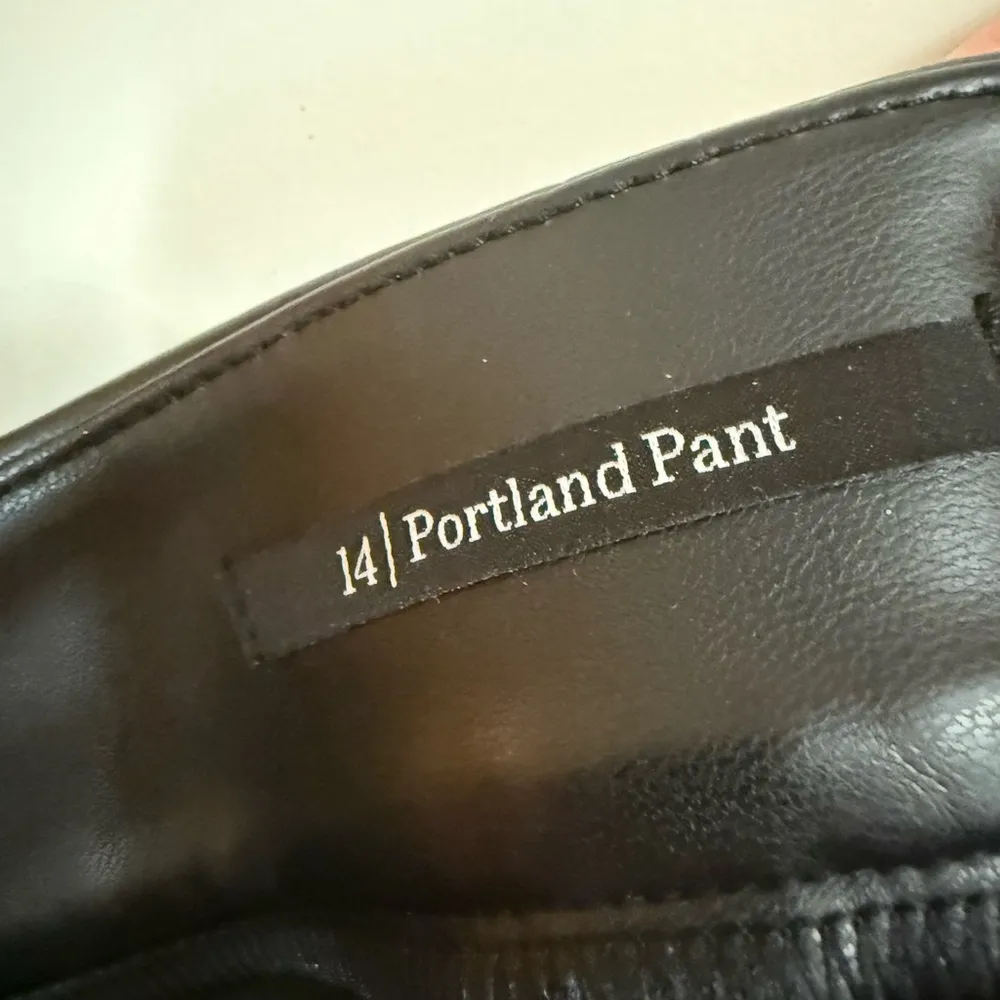 Talbots Portland Faux Leather Legging Pants Side Zip Black NWT Women’s Size 14 - Image 11