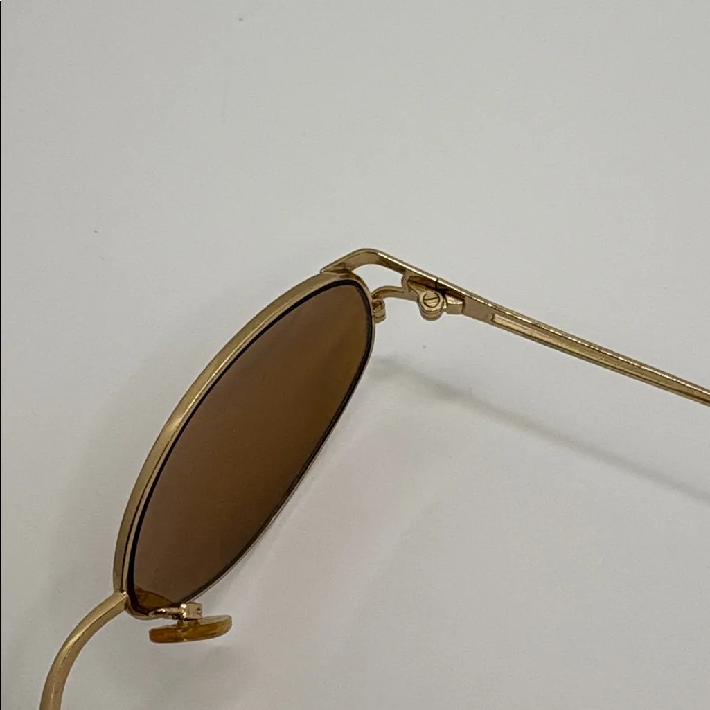Vintage Sergio Tacchini Sunglasses Gold Brown S.T. 1047 - Image 8