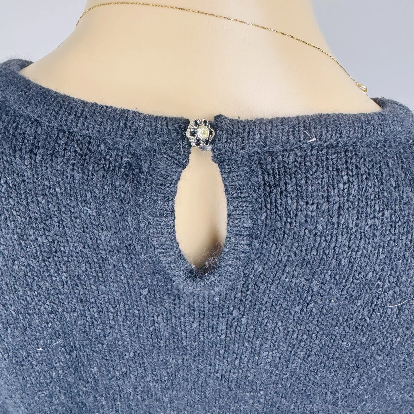 Karen Scott‎ Evening Beaded Christmas Ornament Holiday Sweater Sz Small Vintage - Image 9