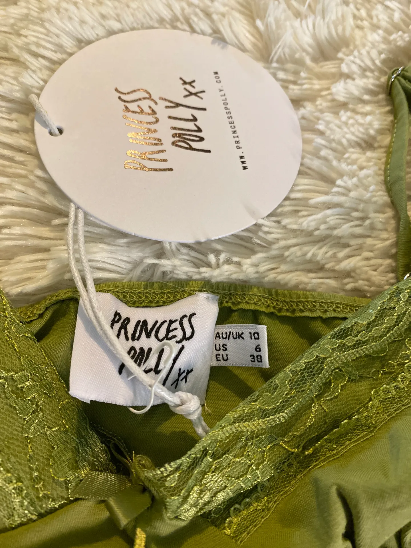 Princess Polly green crop top - Image 5