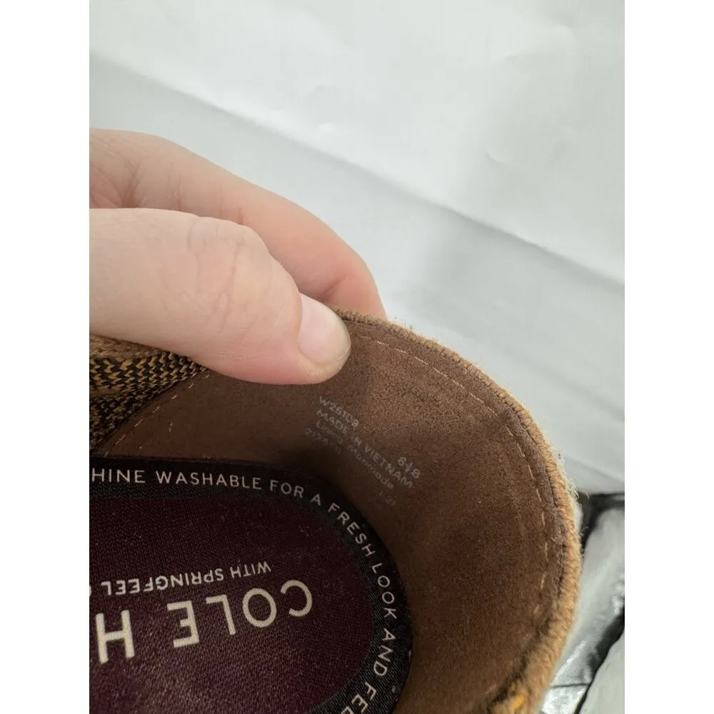 Cole Haan Springfeel Skimmer Animal Print Flat Women 6.5B Brown Pointed Toe - Image 8