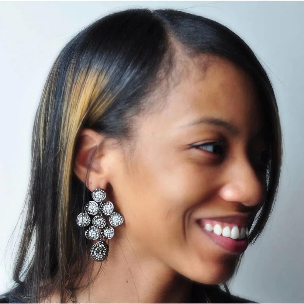 Amrita Singh Austrian Crystal Statement Earrings - Image 2