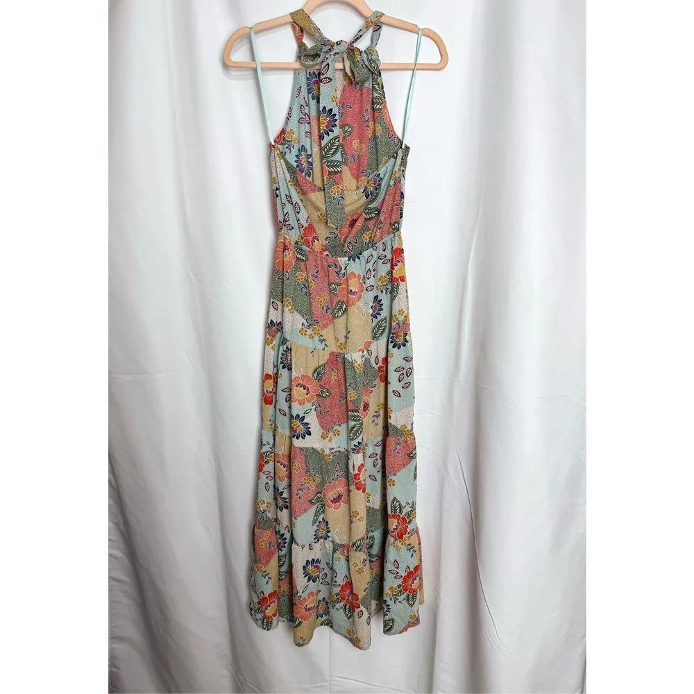 Francesca’s Monteau multicolor halter maxi dress Blue Size XS - Image 7