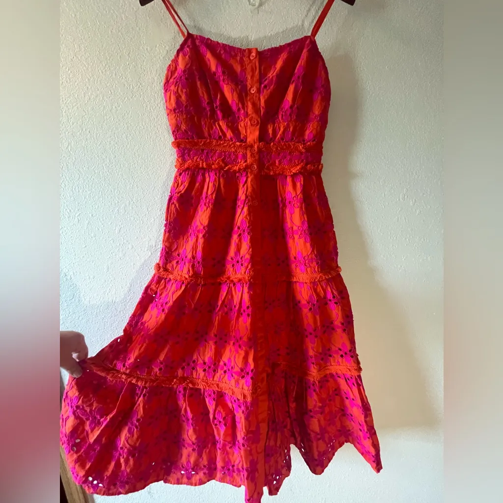 J. Crew Tiered Eyelet Summer Dress - Image 5