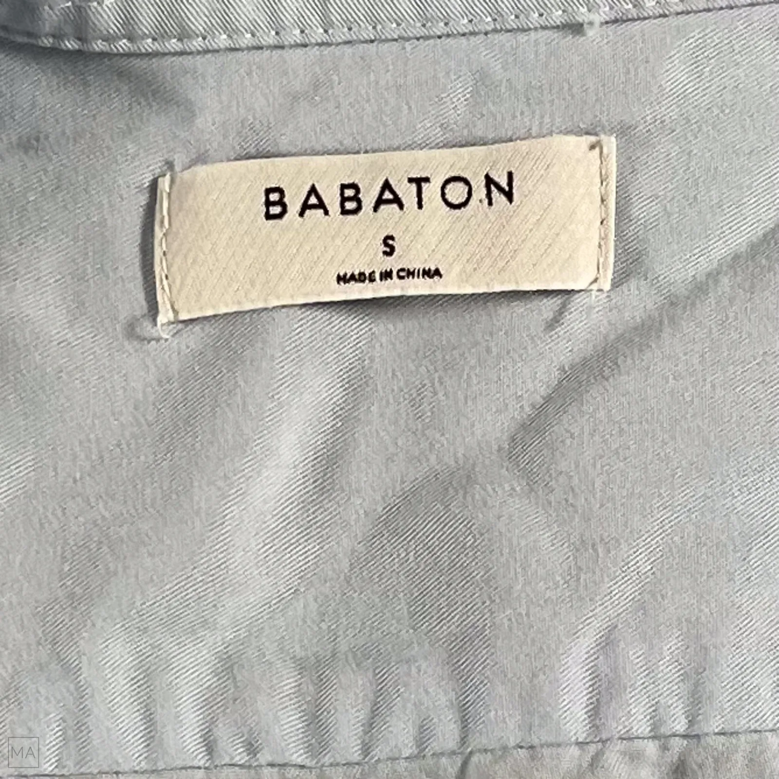 Babaton Women's Blouse Utility Shirt Relaxed Coastal Casual‎ S Blue - Image 2