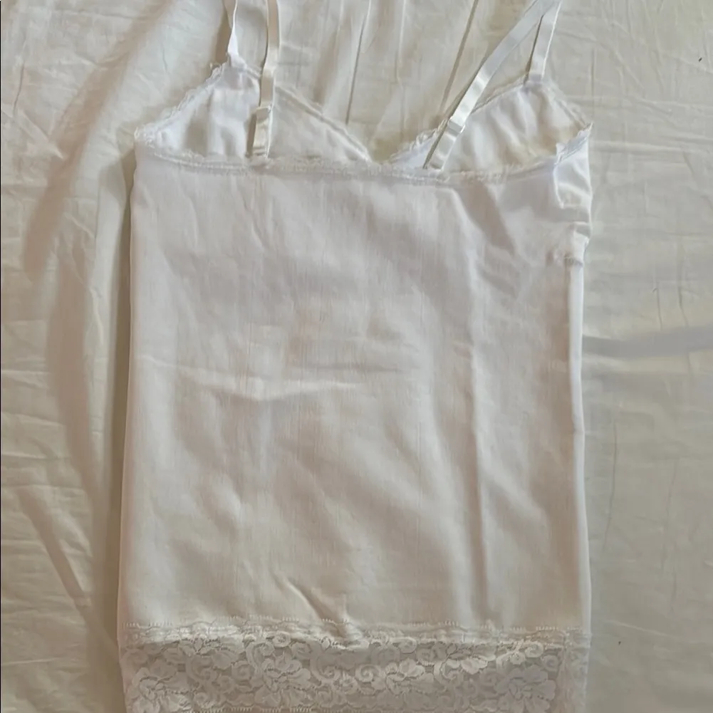 Laura Ashley White Lace Trim Camisole - Image 4