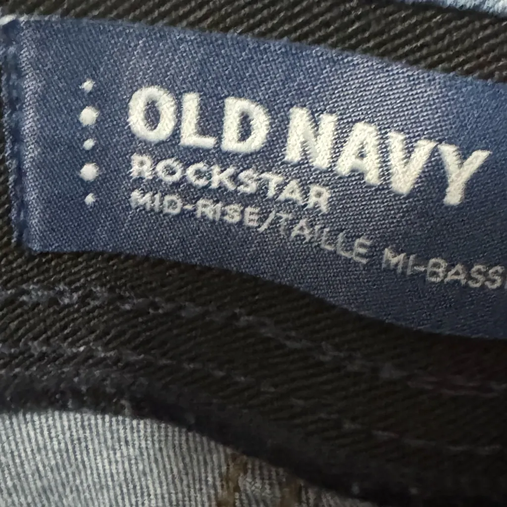 Old Navy Navy Blue Rockstar Jeans - Image 3