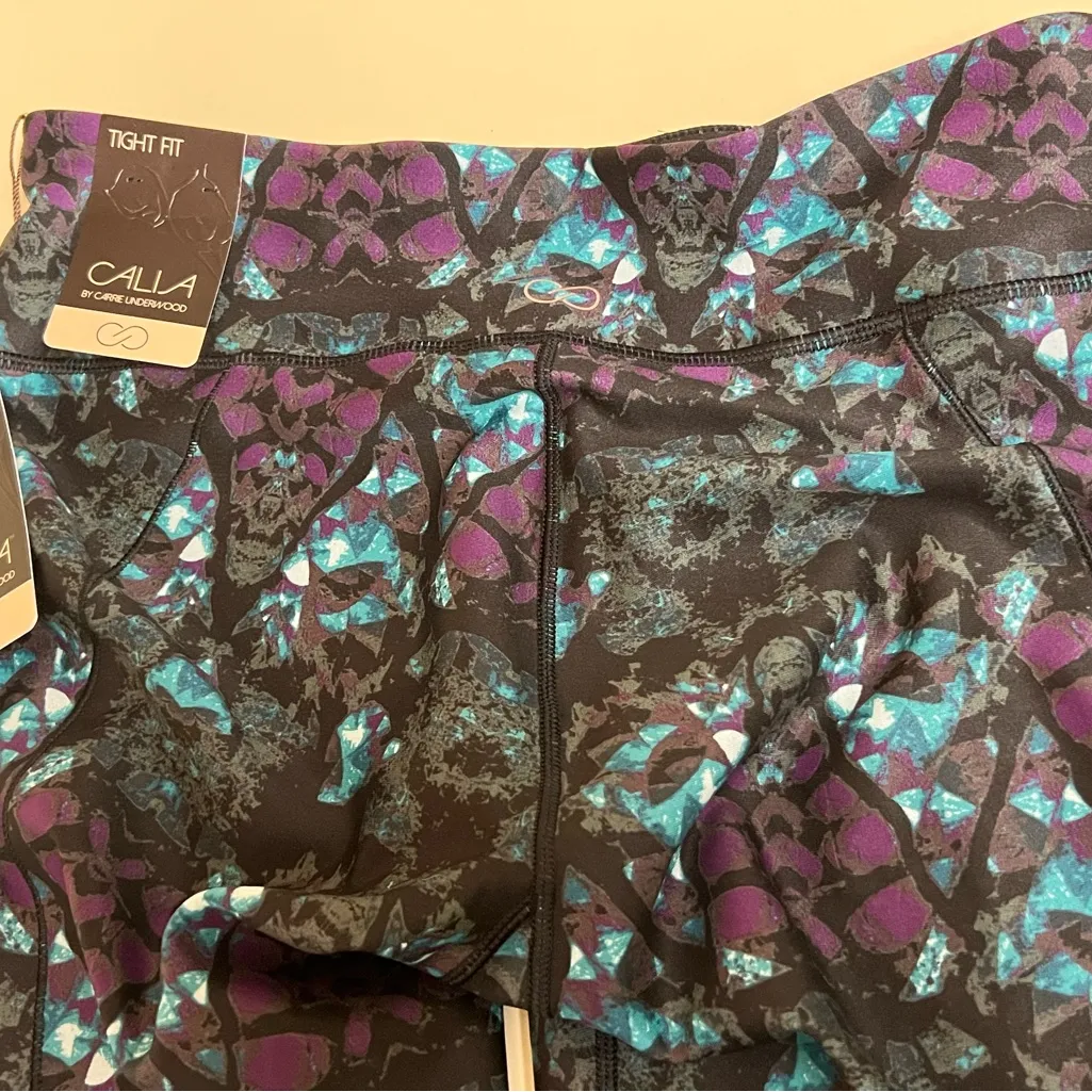 Calia By Carrie Underwood Essential Black Print Tight Fit Leggings - Image 5