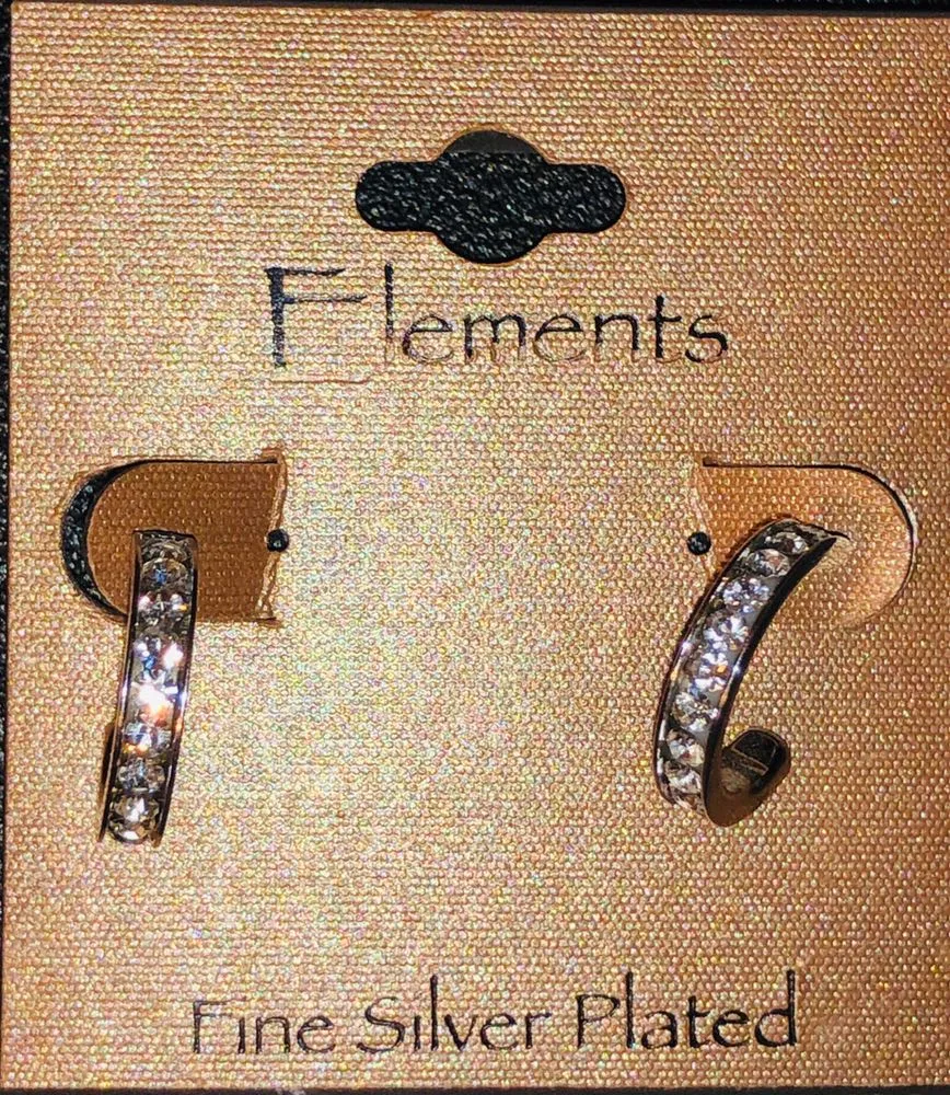 Elements Fine Silver Plated Earrings - Image 3