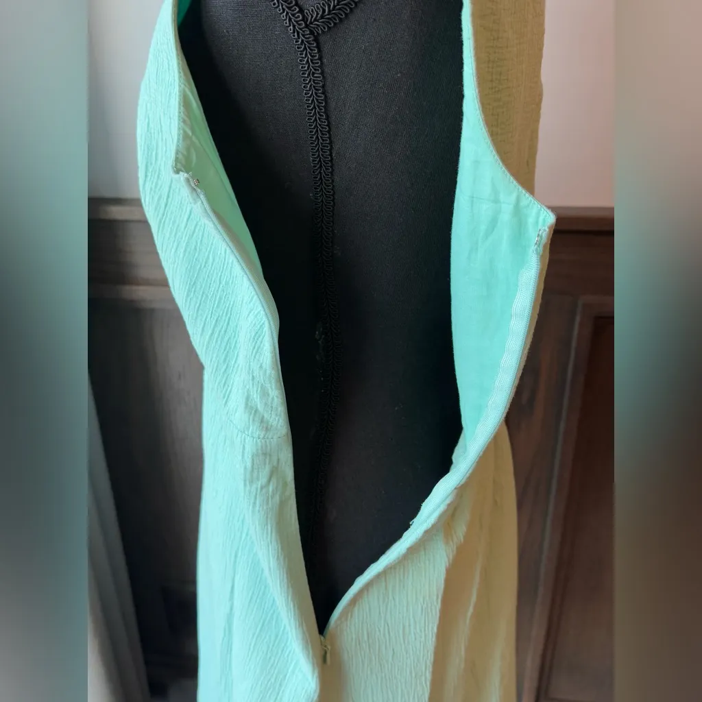 LOFT 100% cotton open back dress size 10 petite - Image 3