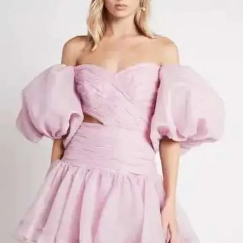 Aje Myriad‎ Cut Out Mini Dress Size 8 Purple - Image 5