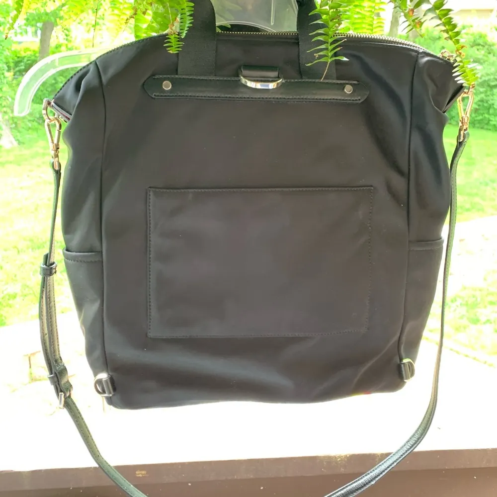 KATE SPADE NYLON BLACK ZIP TOP MEDIUM LARGE Tote Bag - Image 5