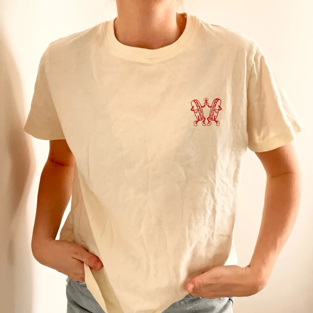 Sun's Out Bun's Out Hotdog T-Shirt - Image 3