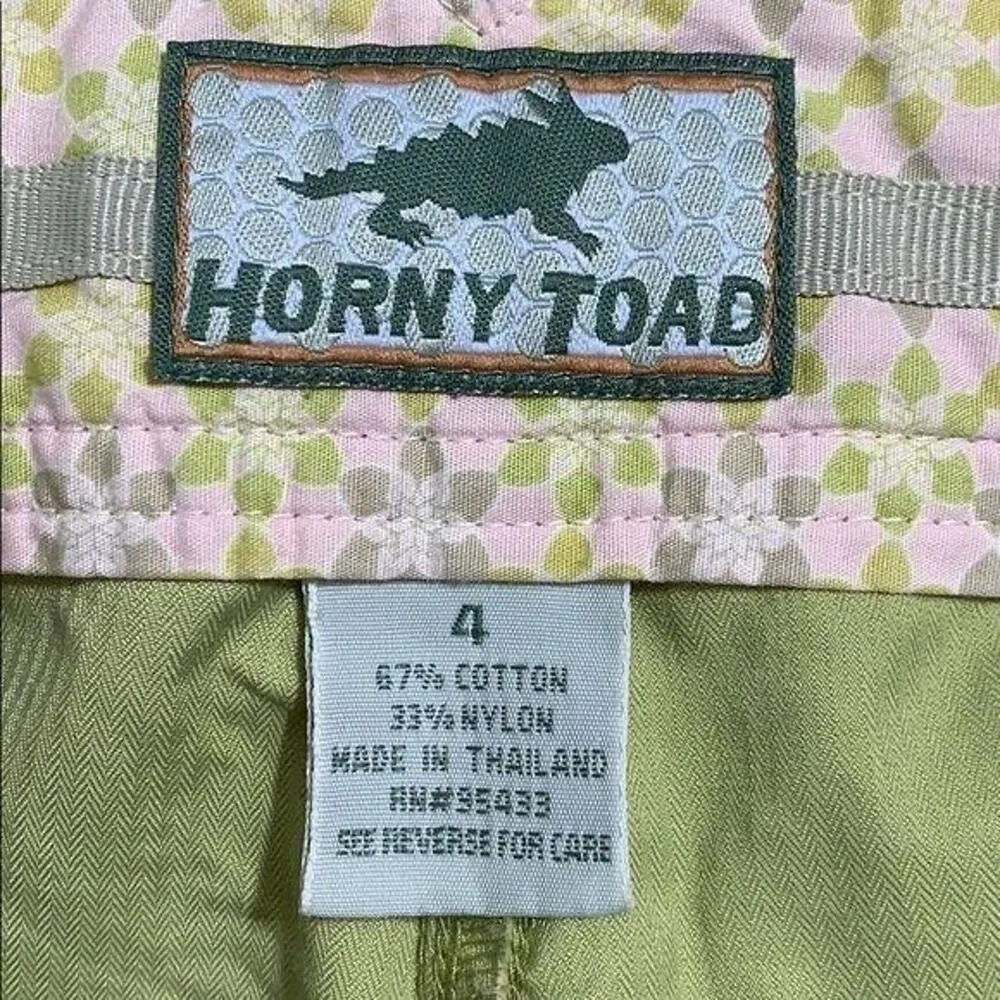 Horny Toad Womens Mom Shorts High Waist Outdoor Hiking Travel Green Size 4 - Image 7