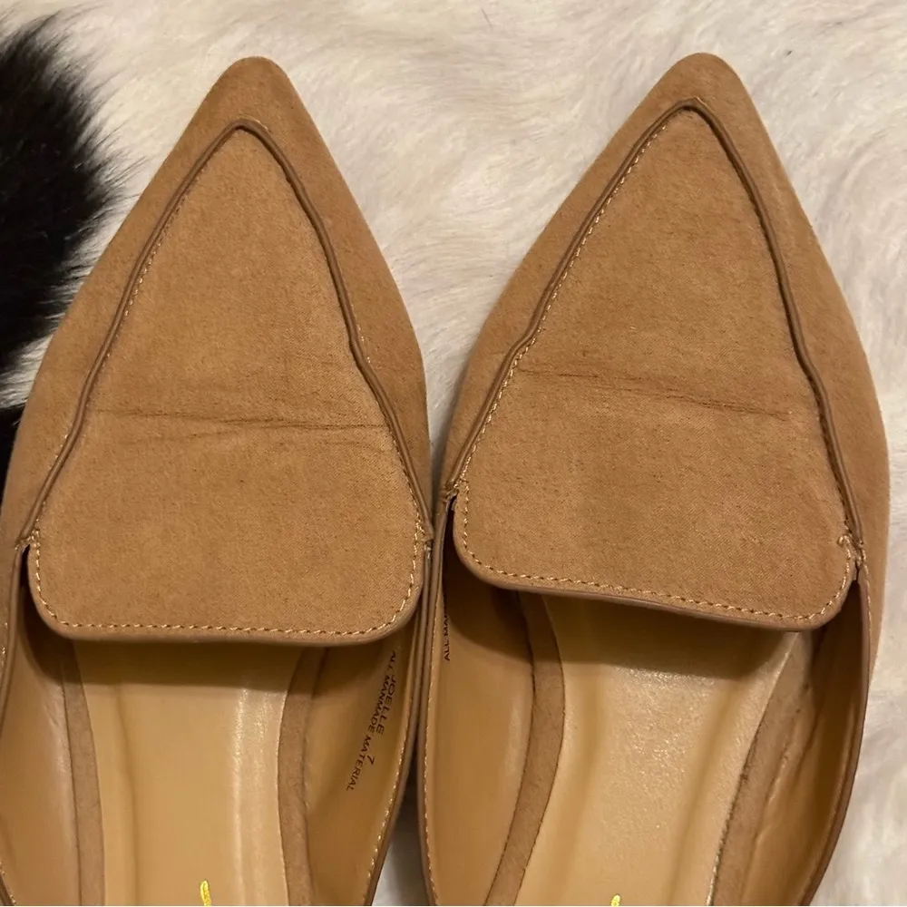 Lulu’s Tan Mules Elegant Slip-On Shoes - Image 3