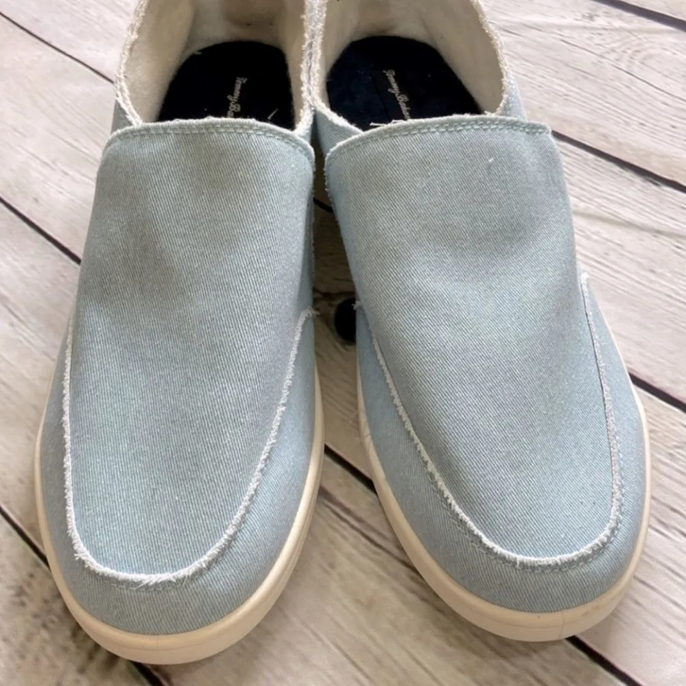 Tommy Bahama Canvas Frayed NWT Washable Slip-On Sneakers - Image 2