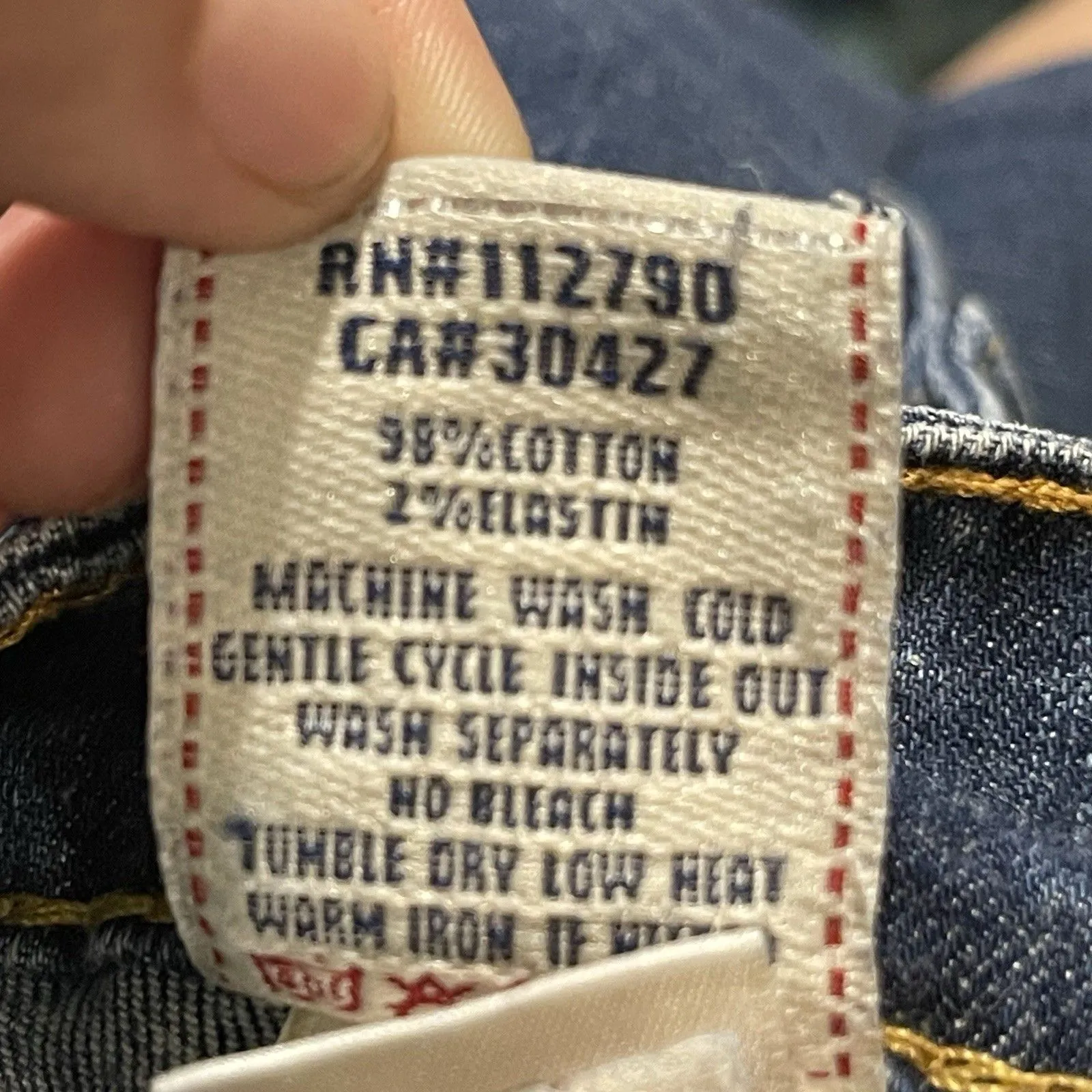 VINTAGE Y2K True Religion Womens BECKY Bootcut Jeans Sz 28 Low Rise 2000’s - Image 12