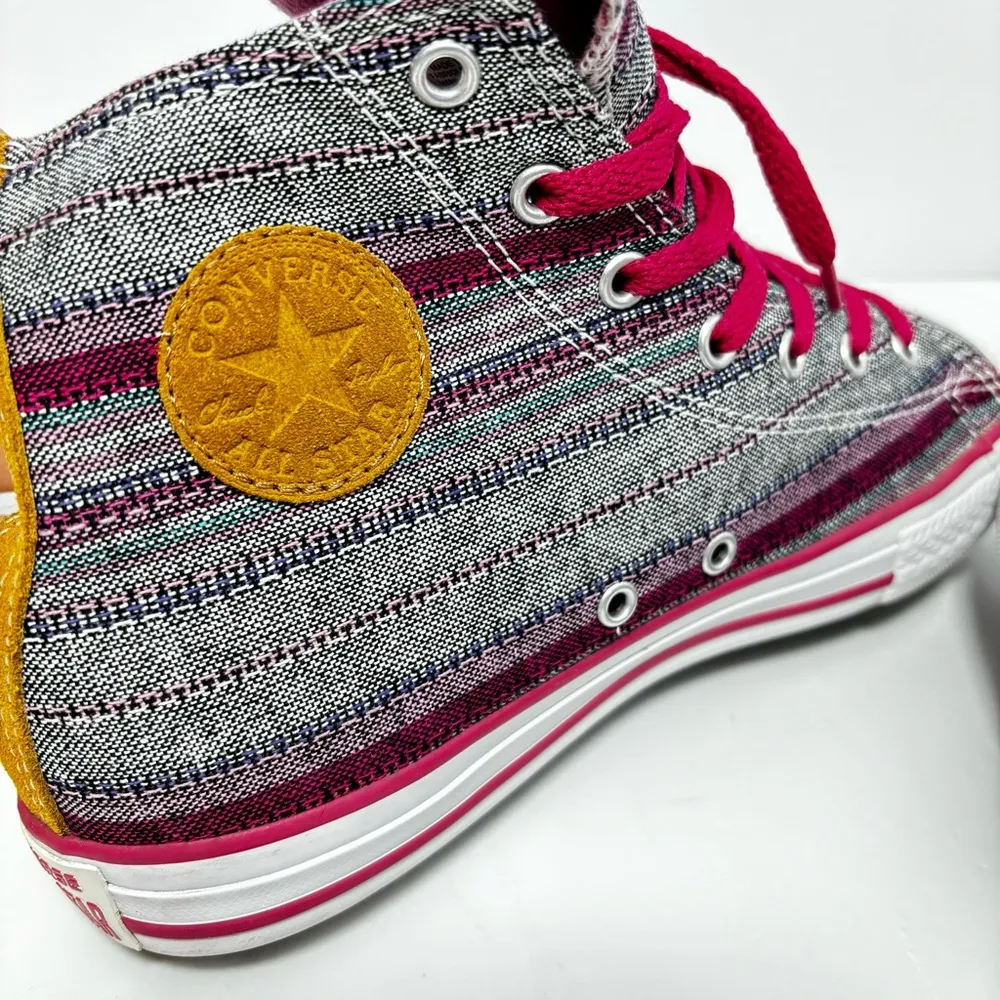 Converse Chuck Taylor Hi Berry Pink High-Top Fabric Shoes Size Junior 5 ,Women 7 - Image 3