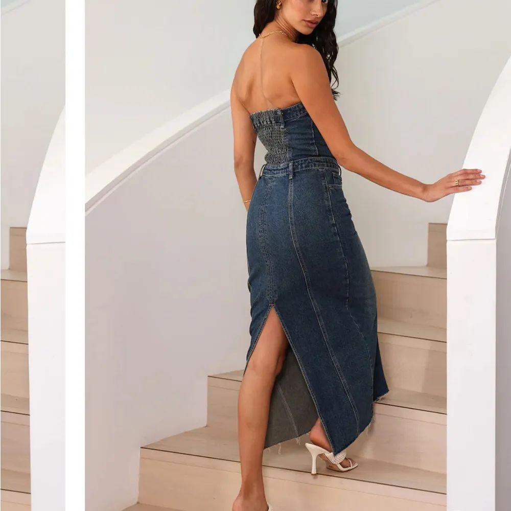 Lioness Vista Denim Dress Denim Blue / M