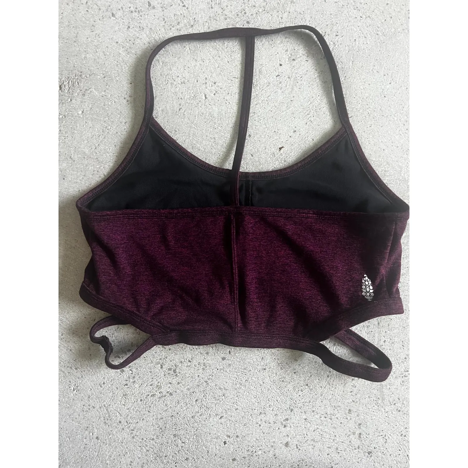 FP Movement‎ Free People Purple Criss Cross Back Sports Bra Activewear Top Size M - Image 3