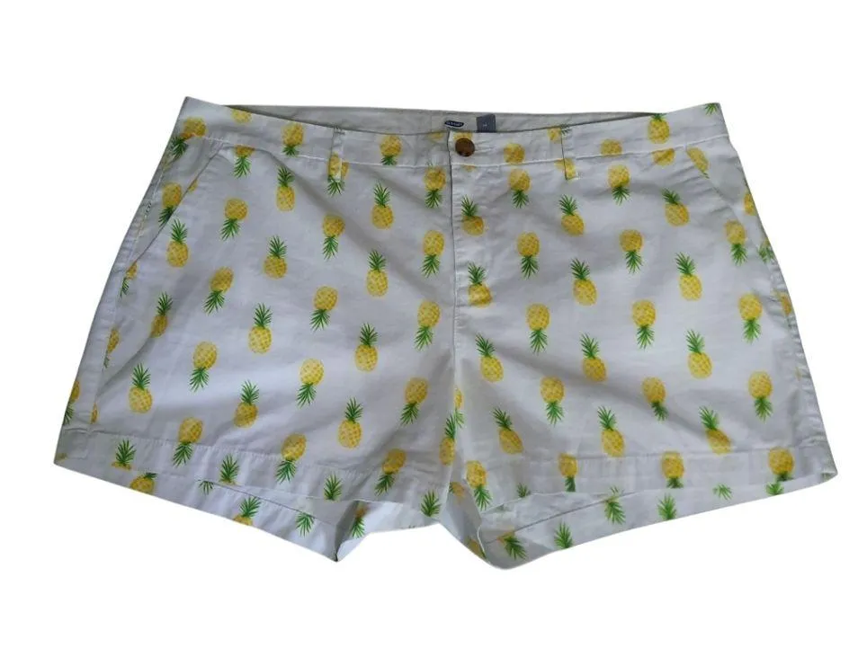 Old Navy Pineapple Shorts Size 16 - Image 2