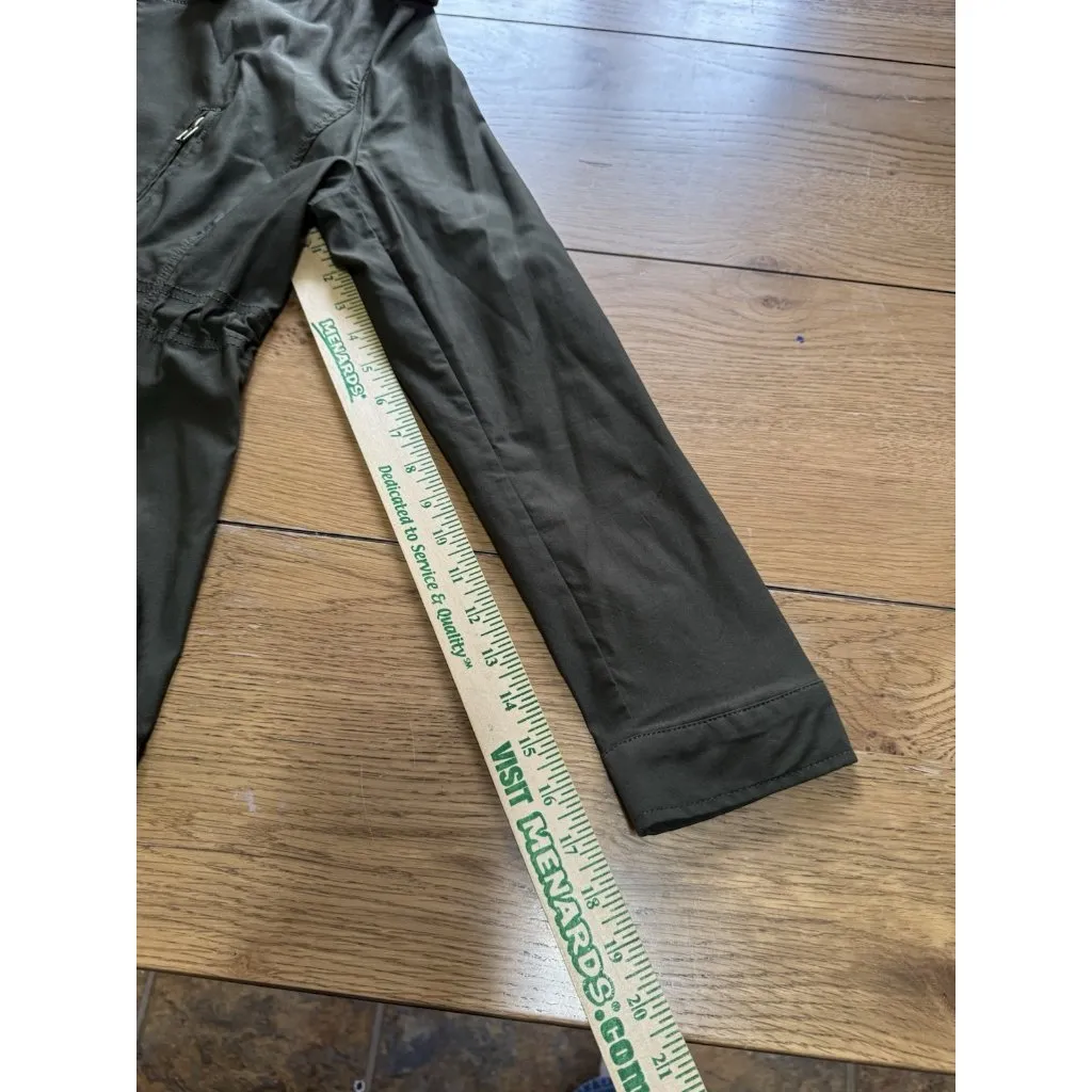 Eden‎ Society Jacket Women Size Large Green Utility Jacket Cargo Streetwear City - Image 8