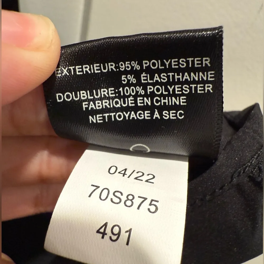 Sam Edelman Black Satin Sleeveless Tiered Ruffled Shift Minidress Size 2 - Image 9