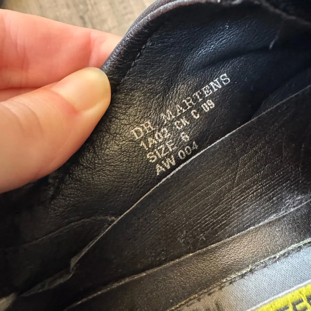 Vintage Dr. Martens Mie Mono Black Chunky Block Heel Loafers- Size 9 - Image 11