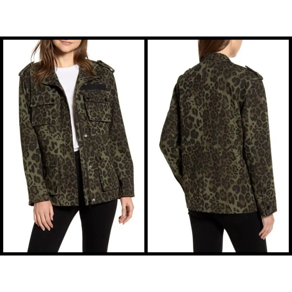 💕AVEC LES FILLES💕 Cotton Cargo Jacket ~ Leopard - Image 4