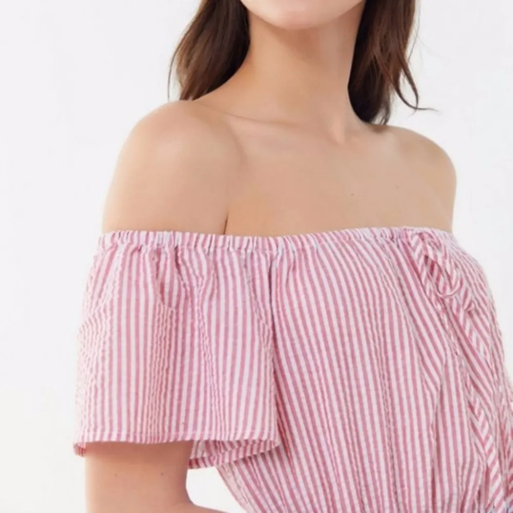 NWT Urban Outfitters Colorblock Seersucker Midi Dress - Image 6