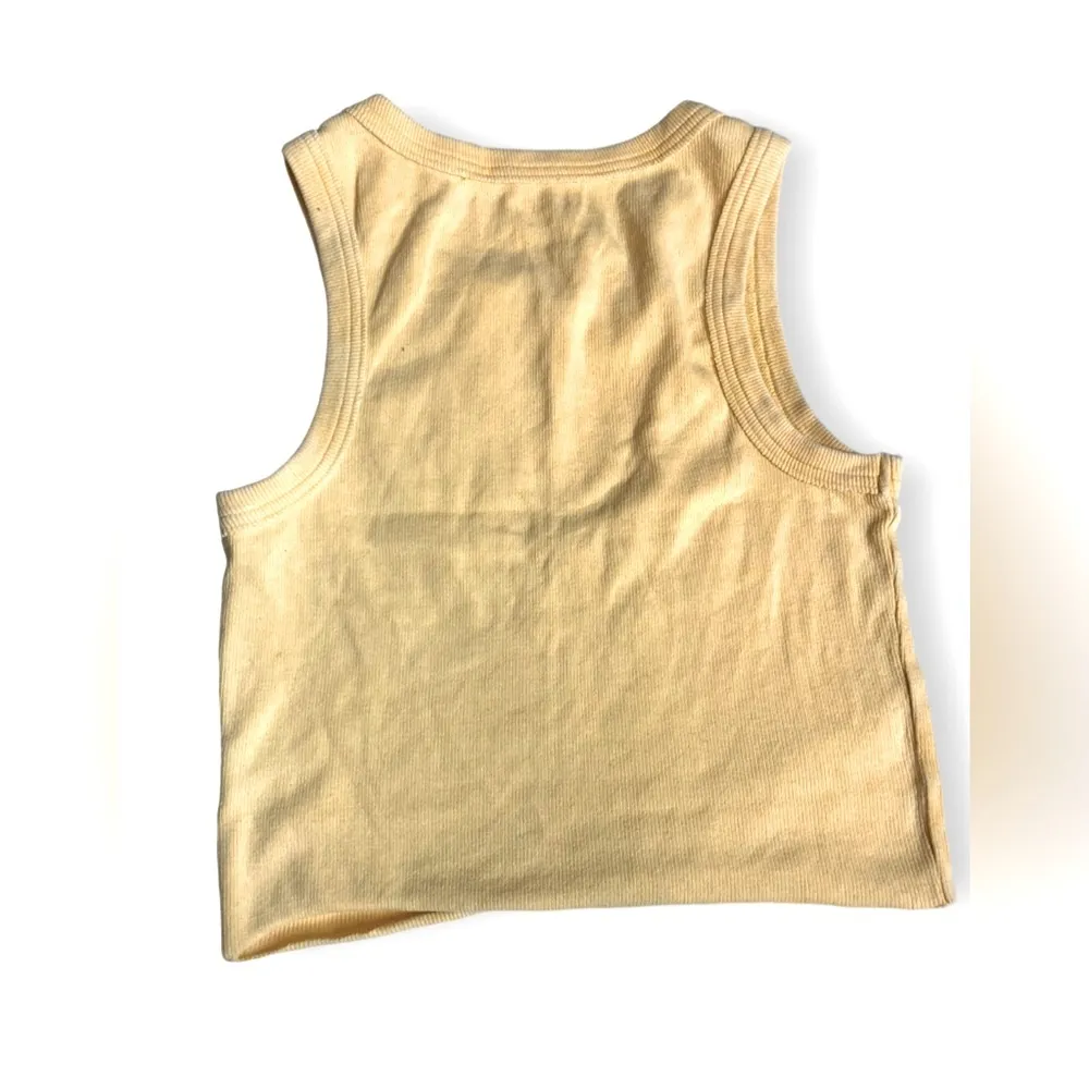 Pacsun playboy croped yellow tee size small - Image 2