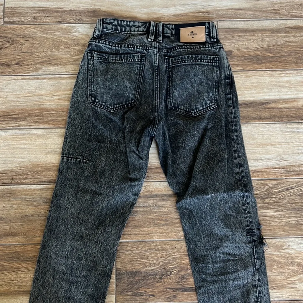 Thrills  black distressed straight jeans - Image 4