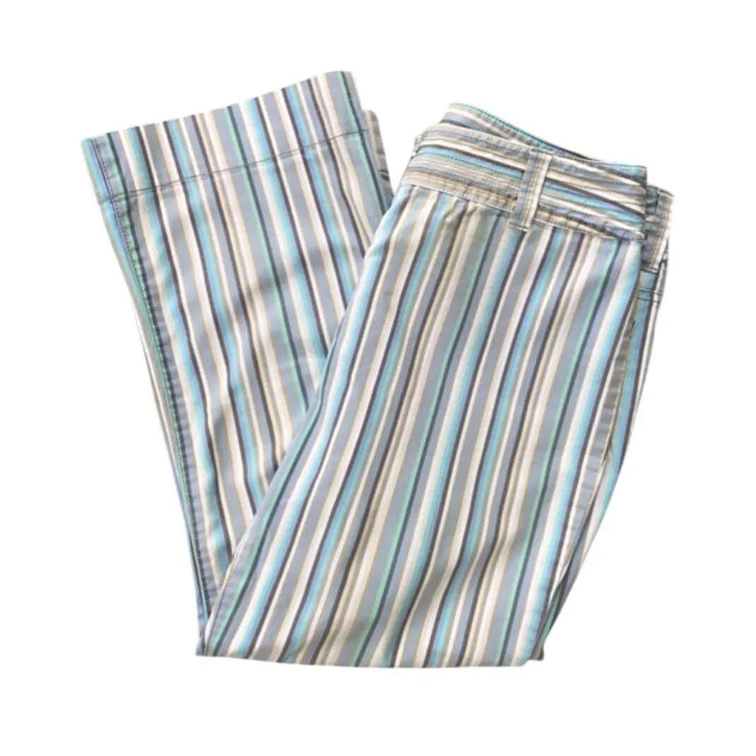 Sigrid Olsen Striped Wide Leg Crop Pant size 6B - Image 5