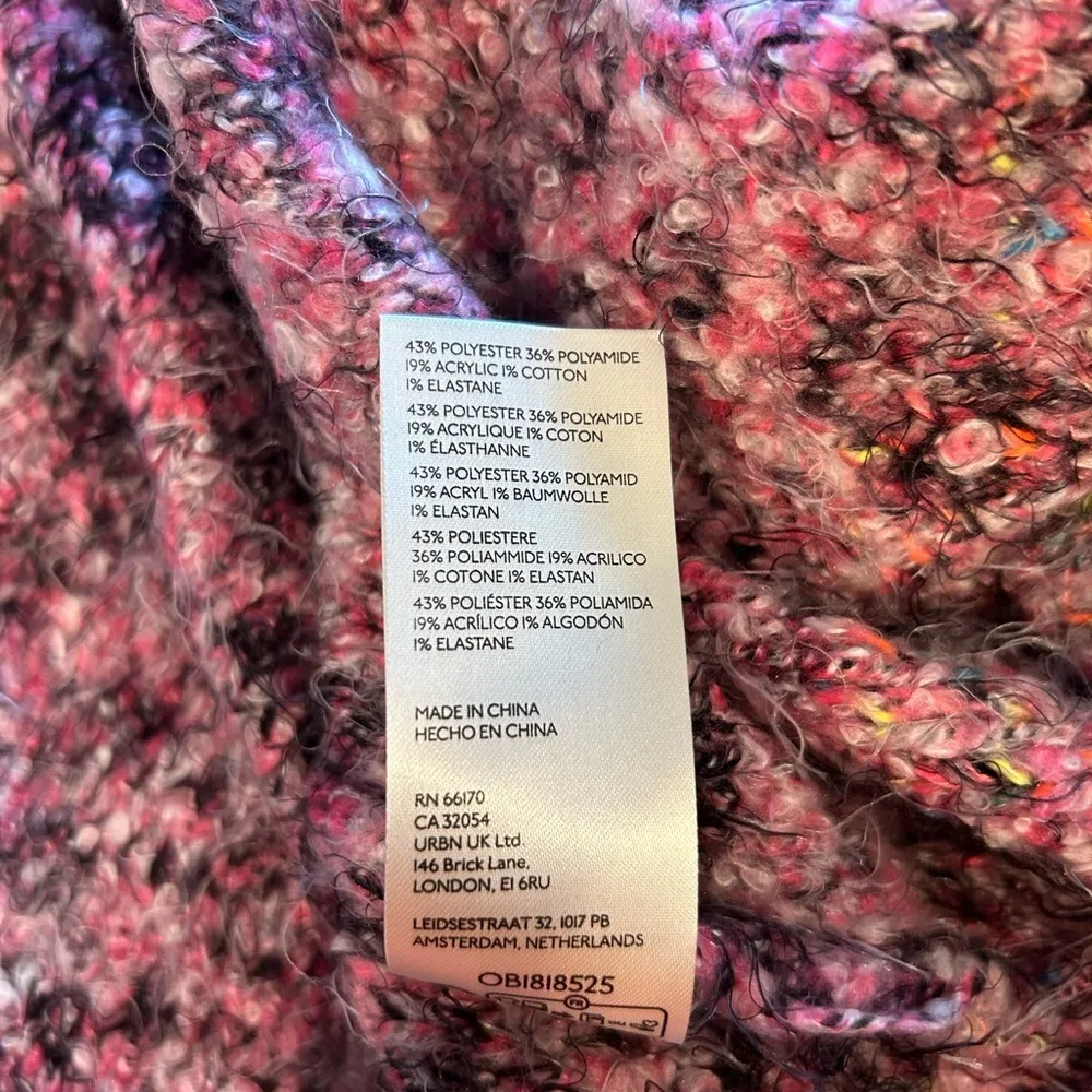 Stellar Knit Pullover Pink Sweater Medium - Image 13