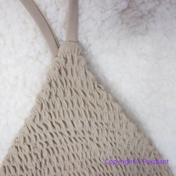 NEW Aila Blue * Free People Soraya Bikini Cinco Top, ceramic, size S - Image 6