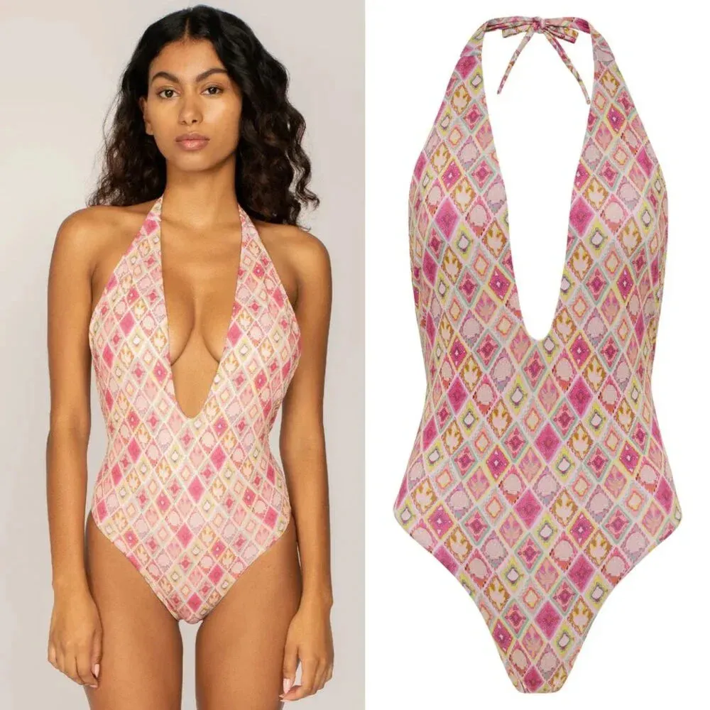 Anthropologie Peixoto Janis One-Piece Swimsuit Orange Size XL NWOT $122 - Image 12