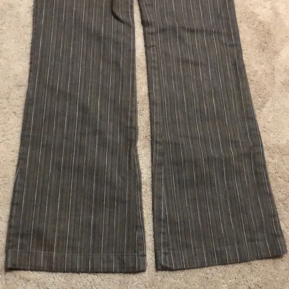 Zinc Brown Pin Stripe Trouser Pants 3 - Image 3