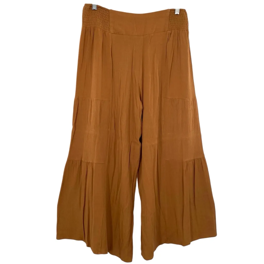 Simplee High Waisted Cropped Wide Leg Palazzo Pants - Image 5