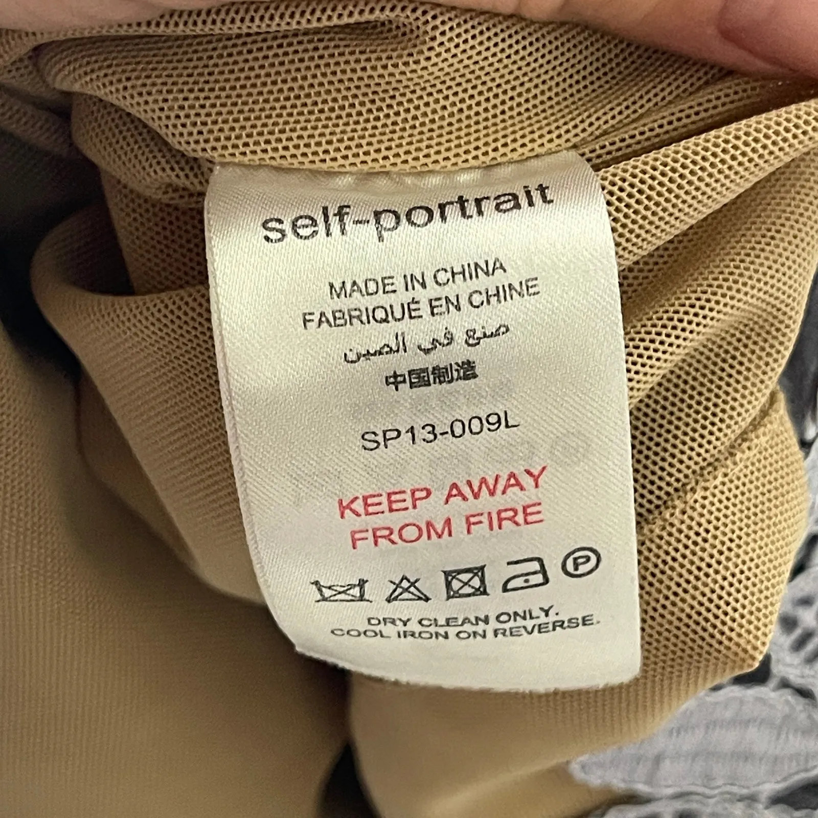 Self Portrait Azaelea Flared Guipure Lace Midi Dress in Lilac Sz 6 Purple - Image 10