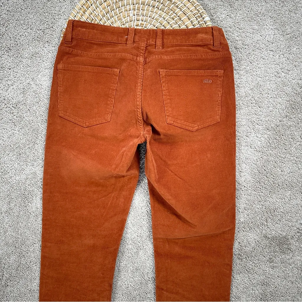Stio Women’s Organic Cotton Rivet Corduroy Pants Mid Rise Outdoor in Mustang 4R Orange Size undefined - Image 10